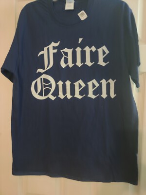 Faire Queen Navy Blue T-shirt Women's Size Large