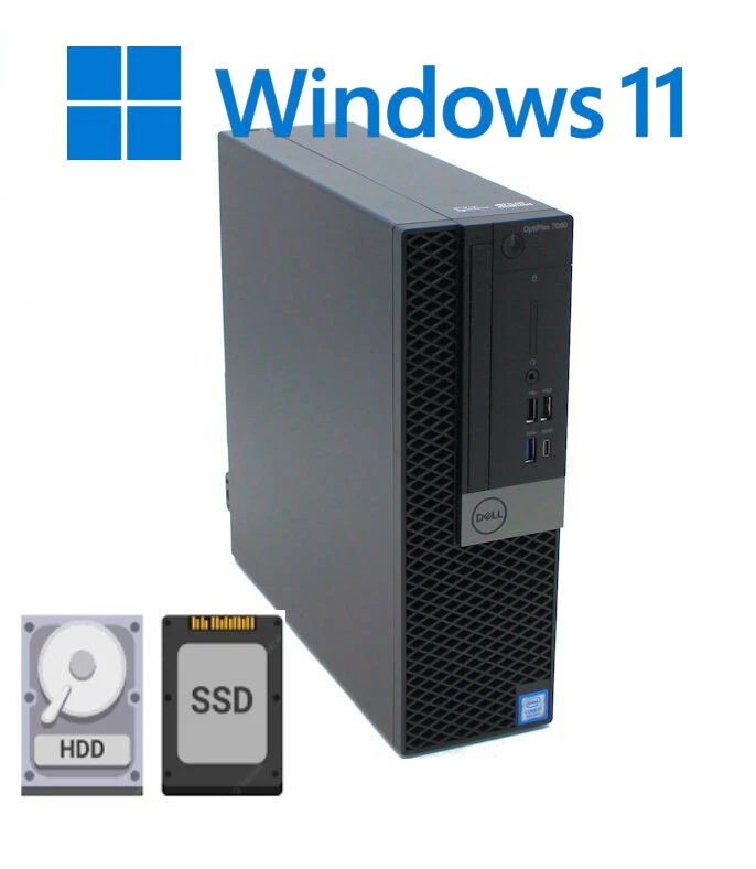 DELL OPTIPLEX 7060 INTEL I5 8500 8TH GEN 3.0 GHZ 8GB 256GB SSD + 500GB HDD WIN11