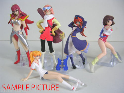 GAINAX ヒロインフィギュア コンプリートセット Set of 5 GAINAX Heroines Mini Figure Vol.2 Gunbuster Evangelion