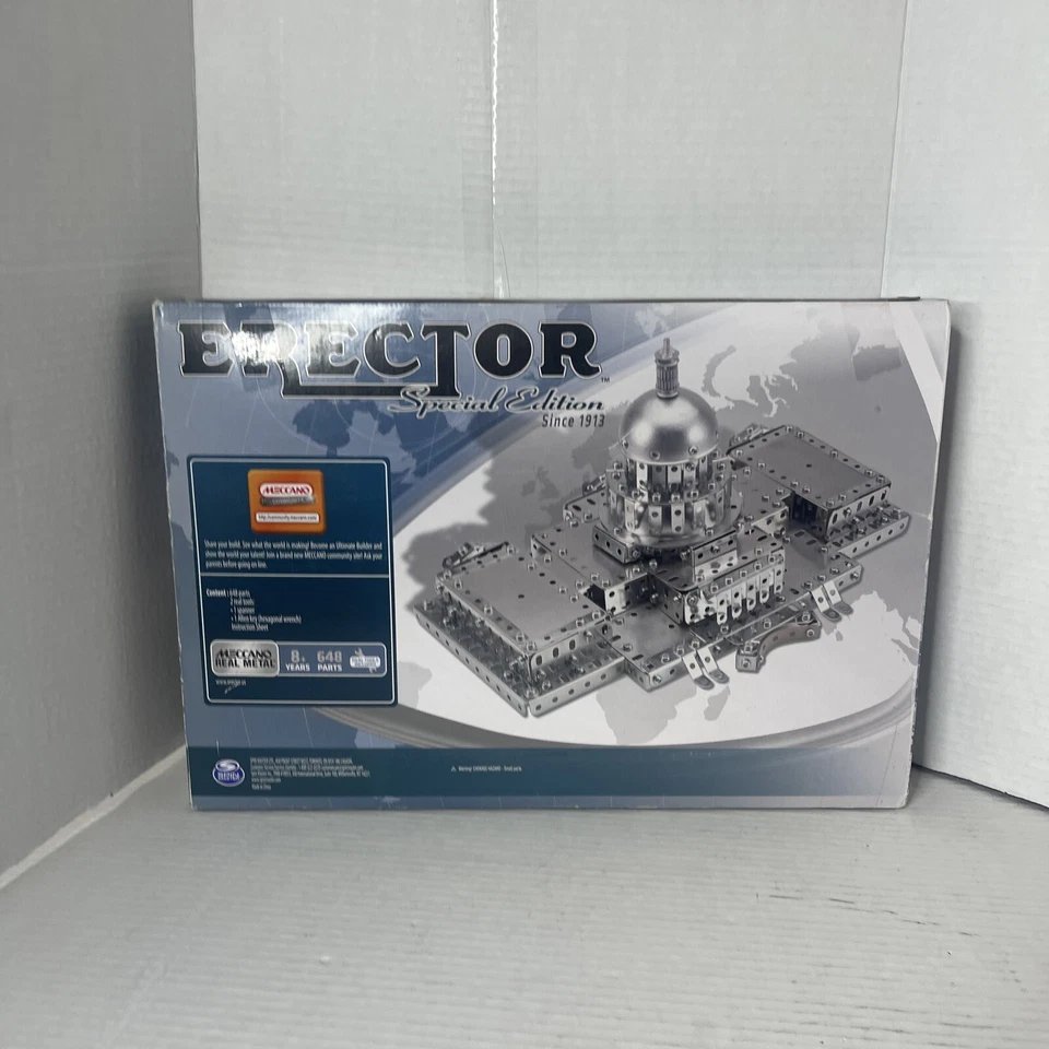 Erector Meccano Metal Construction Set US Capital Hill Building NEW OPEN BOX - Image 3 of 4