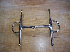 Used Alprima Stainless Full Cheek Snaffle 5 1/4" Mouth 7 1/4" Shank