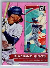 2022 Donruss Baseball - Mookie Betts Diamond Kings Pink #27 Los Angeles Dodgers