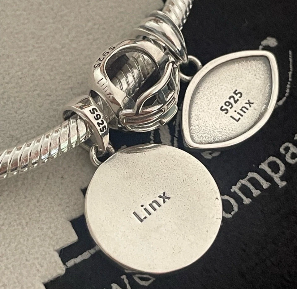 Linx Silver Snake Chain Bracelet with Tennessee Volunteers Themed Charms - Image 4 of 4