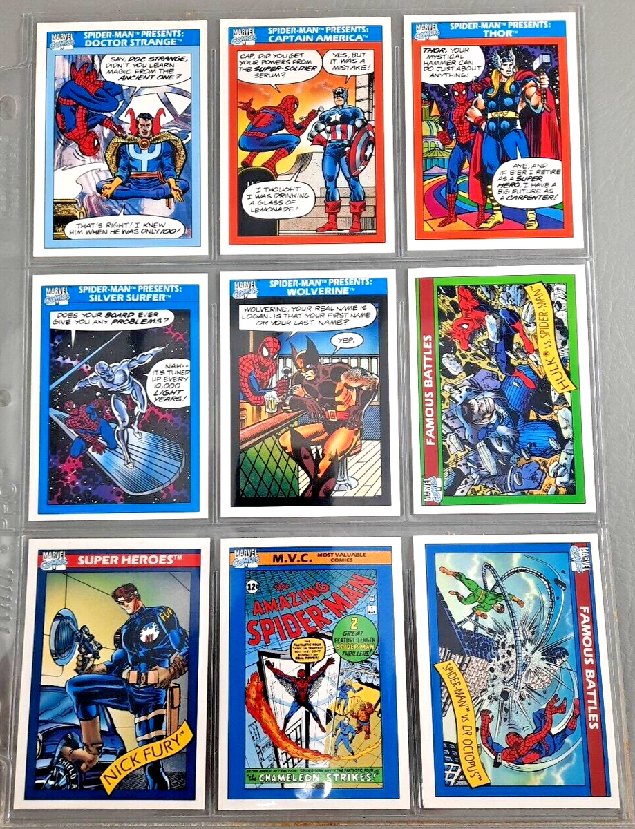 1990 MARVEL Comics Cards TRADING CARDS 9 | eBay