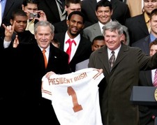 George W Bush W Texas Longhorns Ncaa Football Champs 8x10 PHOTO PRINT
