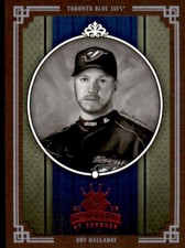 2005 Donruss Diamond Kings Red Framed Black & White Photo Roy Halladay #239