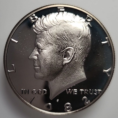 1982 S GEM PROOF DCAM KENNEDY HALF - CN-CLAD - Picture 2 of 8
