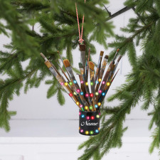 Artist Christmas Ornament, Paint Brushes Painter Artist Tool Ornament Gift