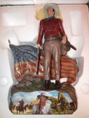 ''Trails Of Glory  The DUKE John Wayne: American Hero Sculpture 2012 COA New
