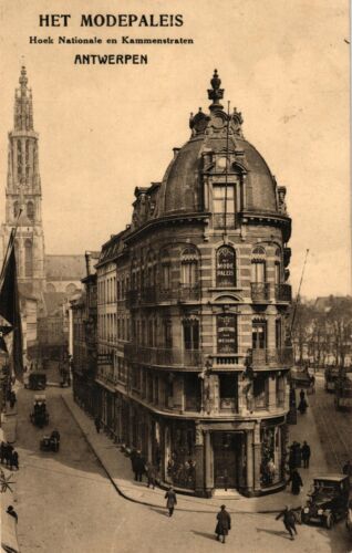 Amberes, Het Modepaleis, Hoek Nationale en Kammenstraten, alrededor de 1910/20 - Imagen 1 de 2