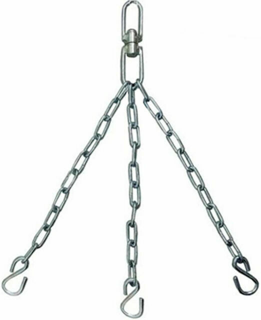 RDX 3 Strand Hanging Steel Chains & Swivel Heavy Punching Bag Hooks MMA