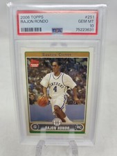 Rajon Rondo Topps PSA 10 Rookie Card #251 Future HOF NBA Champ