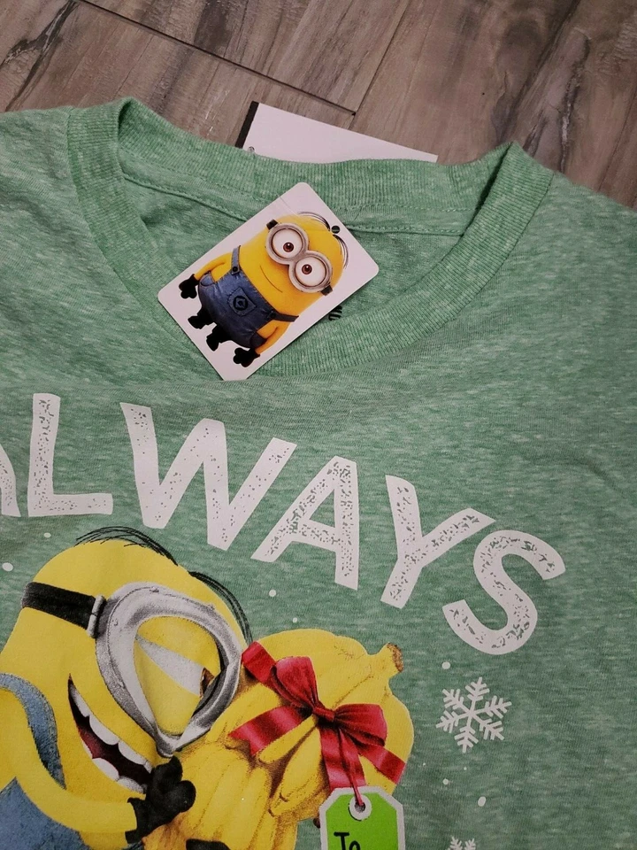 Camiseta Universal Studios Minions Natal Meninos Presentes Prontos para Abrir X-Grande - Imagem 4 de 4