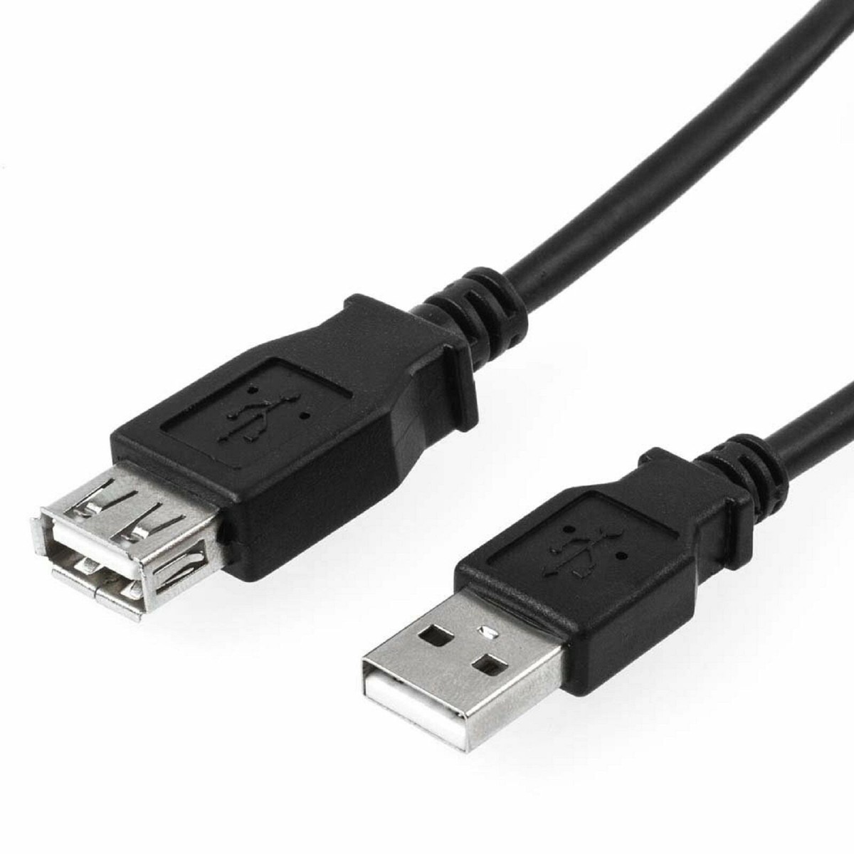 Right Angle USB 3.0 Extension Cable | 30cm Male To Female Gold Plated Data Cable 2-Pack