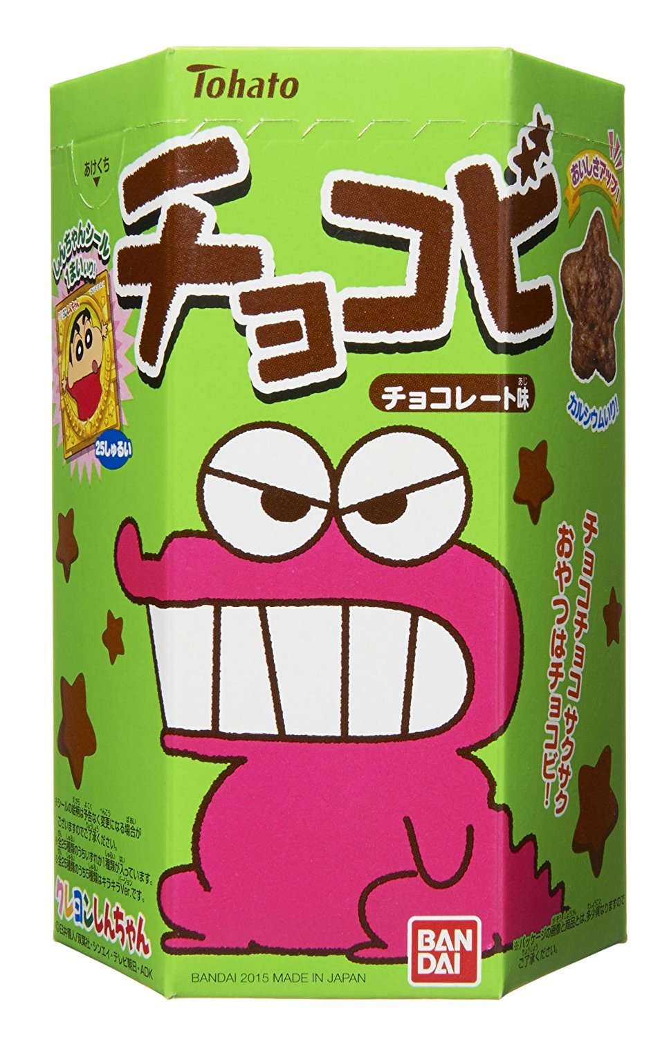 Lápiz Shin-chan Chokobi galletas de chocolate 25g x 6 cajas