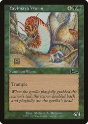 Yavimaya Wurm (120/143) Foil Urza's Legacy