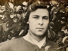 Gay Interest Vintage Photo 1950s Handsome Affectionate Man Hair Clips Portrait 