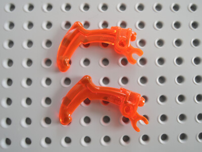 Lego 2 x Hero Factory Waffe Klaue Clip 20252 transp. neon orange 70364 70359