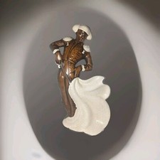 Matador Bullfighter Figure by Treasure Craft Brown 12" Ceramic Figure 1970's