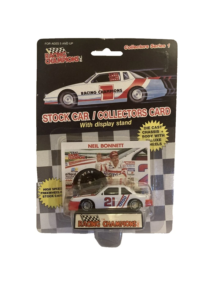 Neil Bonnett #21 1989 Citgo Racing Champions coche diecast 1:64 con tarjeta Foto 2 de 4