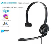 Sennheiser PC 2 CHAT Lightweight Telephony Single On-Ear  Headset | Black