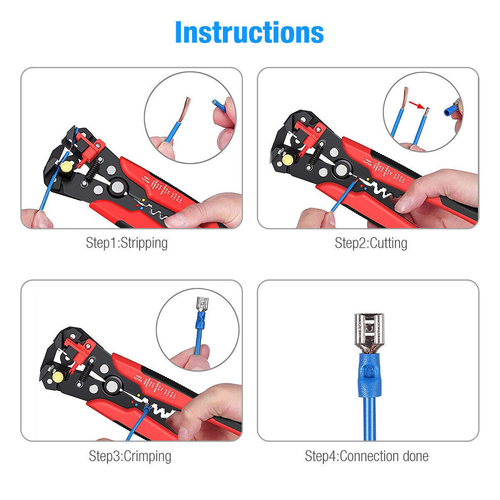 300PCS Assorted Insulated Electrical Wire Terminals Crimp Connectors Spade Kit - Picture 15 of 20