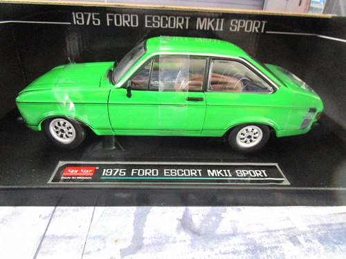 Ford Escort MKII RS 1600 Sport 1975 verde verde SUN 4619 R Sunstar Diecast 1:18 - Imagen 2 de 6