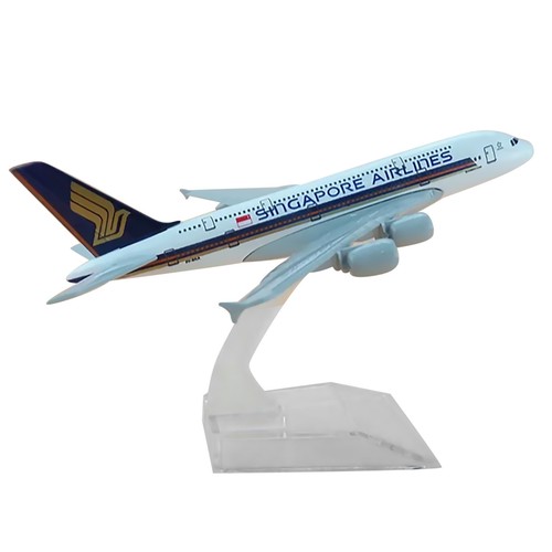 1/400 Scale 16cm Aircraft Singapore A380 Alloy Plane Model Static Display Stand - Picture 2 of 8