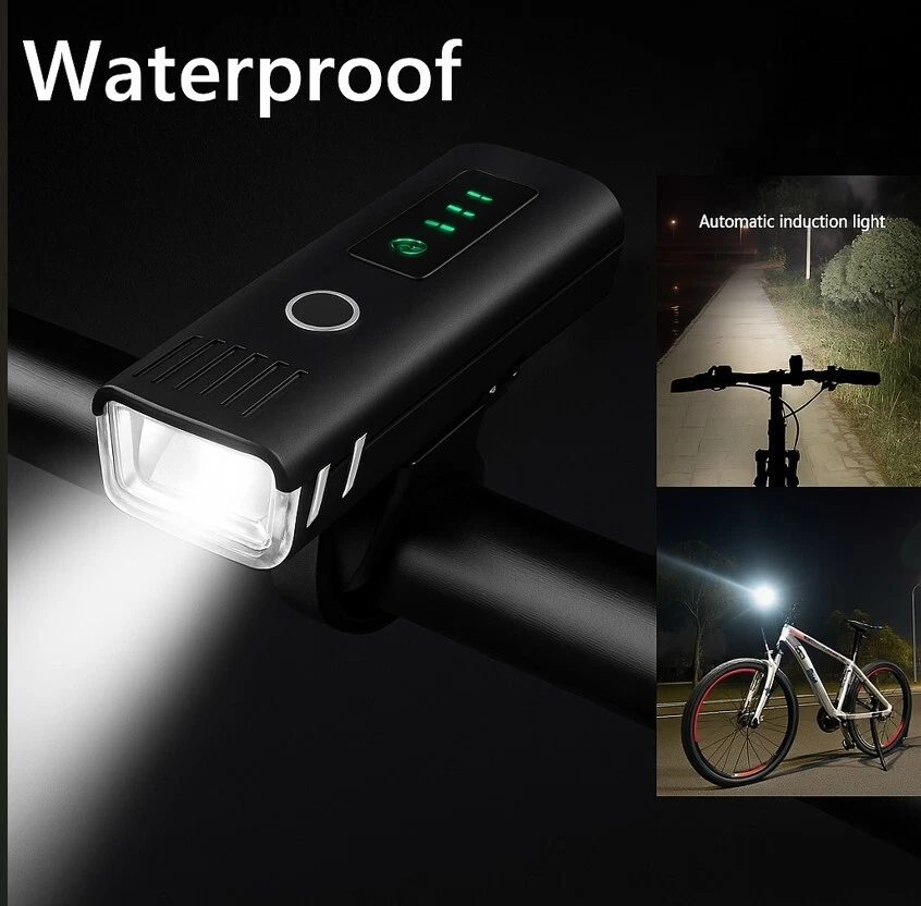 Kit éclairage Vélo Dynamo Avec Câblage, Ph Avant Imperméable Métal - Neuf