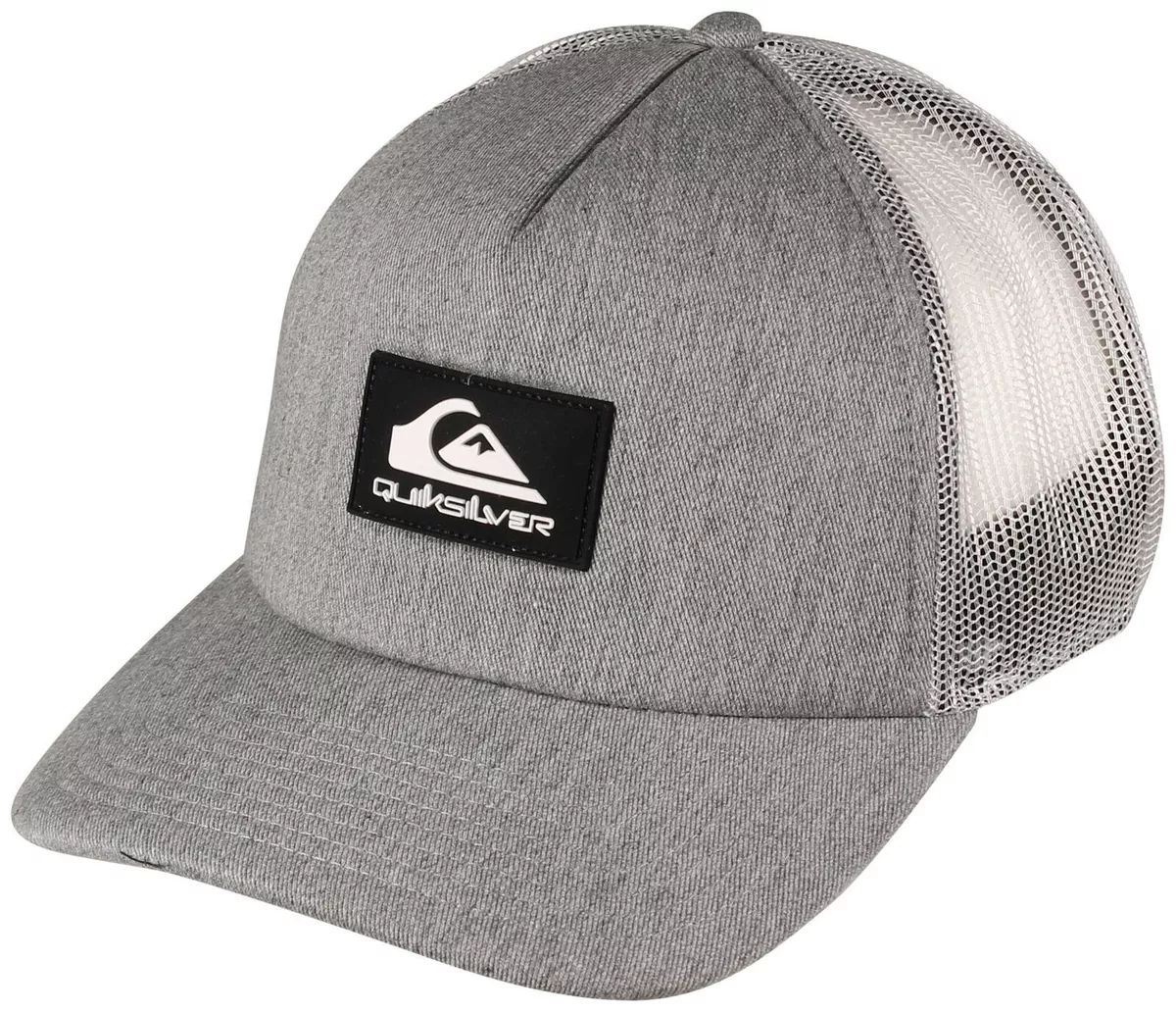 Quiksilver Men's Omnipotent Trucker Hat Cap in Athletic Heather Gray | eBay