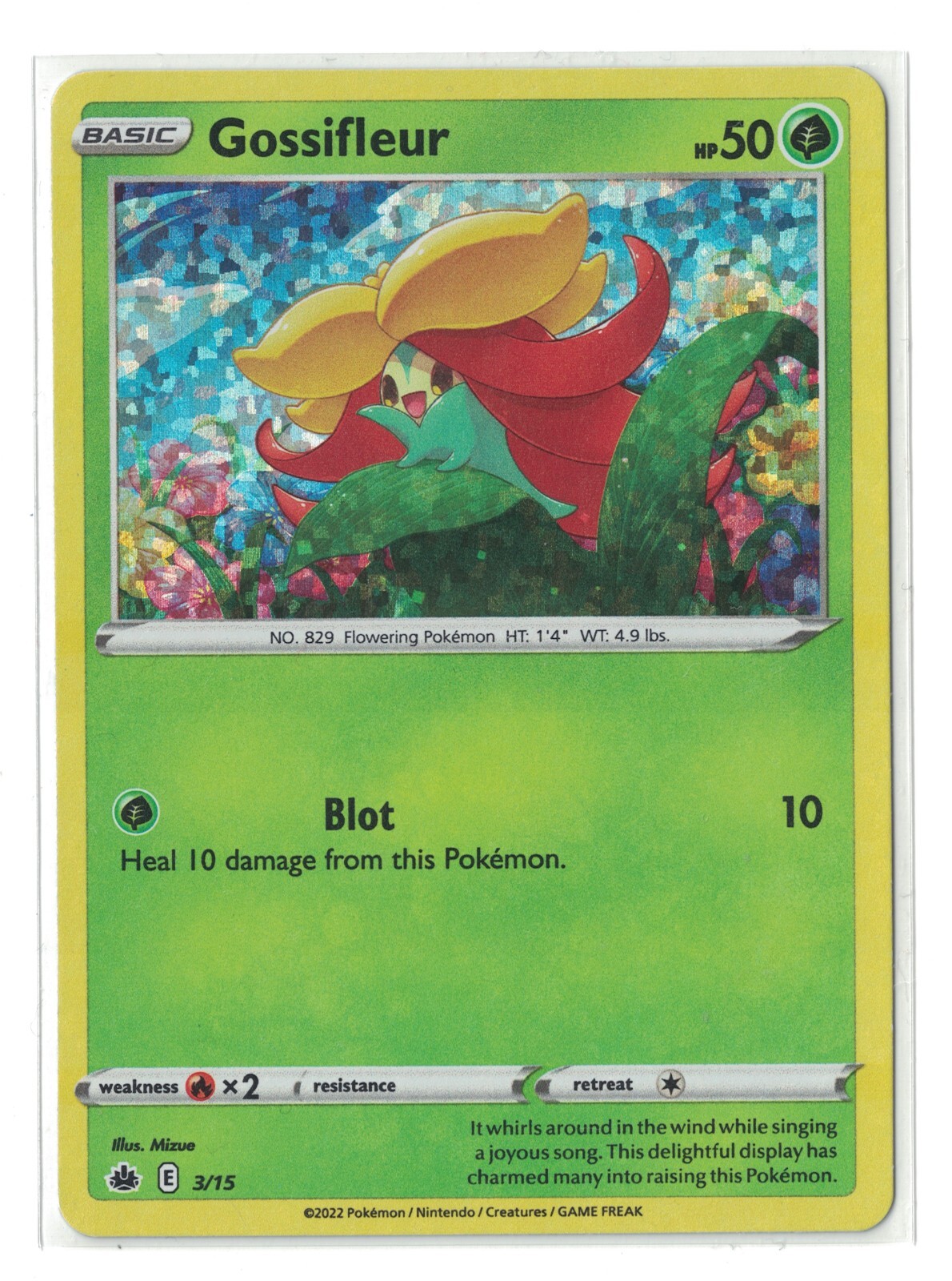 2022 Pokemon Sword & Shield McDonald's Collection - Gossifleur 3/15