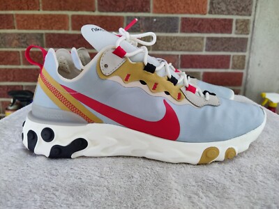 Women's sz 9.5 React Element 55 *Pure Platinum Club* Athletic Shoes - MINT
