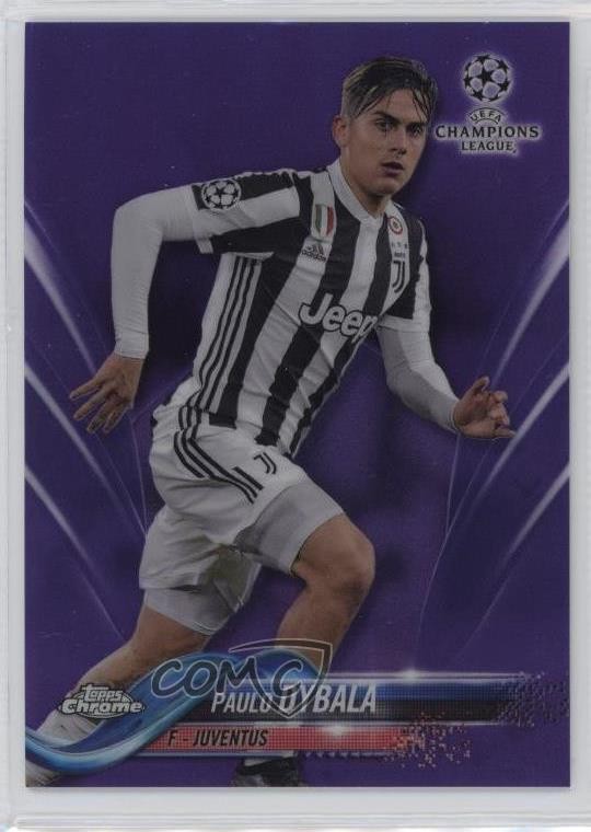 2017-18 Topps Chrome UCL Purple Refractor 128/250 Paulo Dybala #88 01eh
