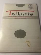 Talbots Size B  Sage  Silky Lycra Sheer Control Top Sandalfoot Pantyhose