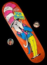 RARE Sean Malto Cat In The Hat Dr. Seuss Girl Skateboard Deck Jason Lee 2011 NEW