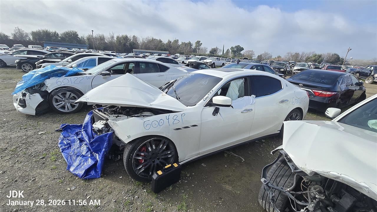 LEFT WHT REAR DOOR ASSEMBLY OEM 2014 MASERATI GHIBLI