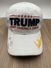 trump make american great again Embroidered Hat 2020 White