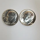 Two 1962 D Roosevelt 90% SILVER Dime US Uncirculated (Exact Coins) #00-98