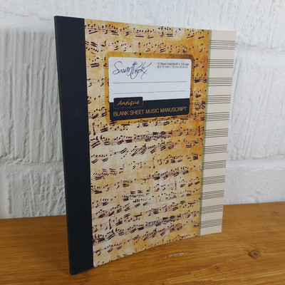 Blank Sheet Music Music Manuscript Paper / Staff Paper / Musicians Notebook...