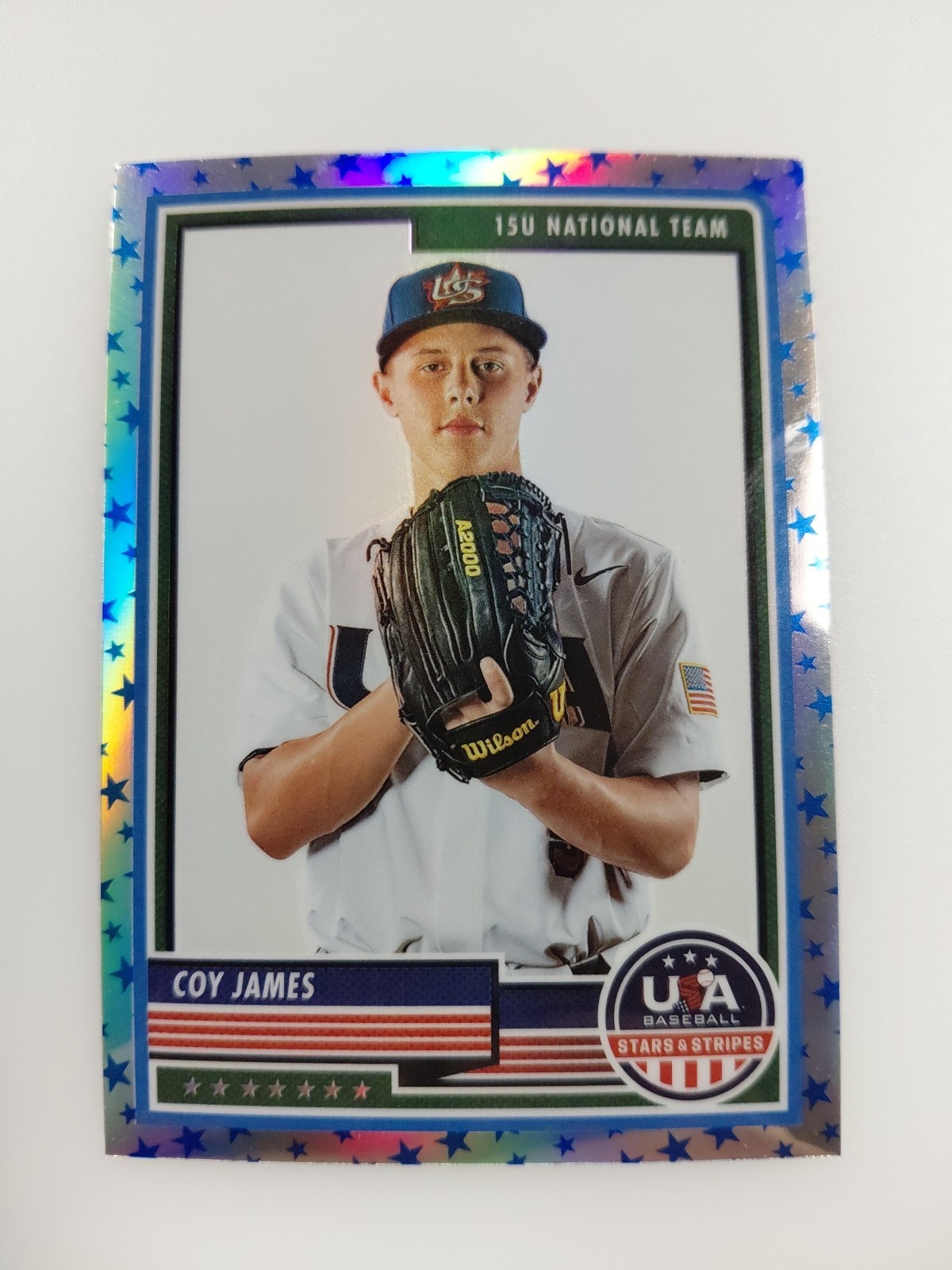 2023 Panini USA Baseball Stars & Stripes - Coy James #31 Stars Prizm (RC)