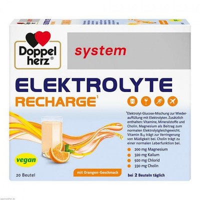 DOPPELHERZ Elektrolyte Recharge system Granulat 20 St. PZN 18913994 Verfall 7.27