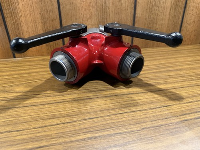 #ad Samp;H 2.50 NH 3 WAY LEADER LINE GATED WYE BALL VALVE 250 PSI $199.99