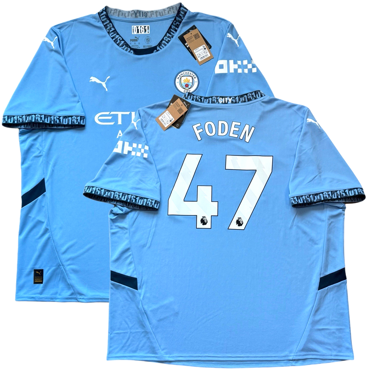 2024/25 Manchester City Home Jersey #47 Foden 3XL Puma Premier 