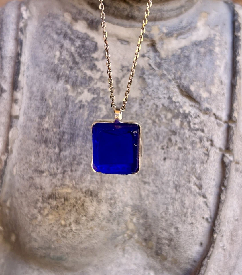 Colgante Cristal Andara Merlín del Mt Shasta, elaborado con Plata de Ley - Imagen 2 de 4