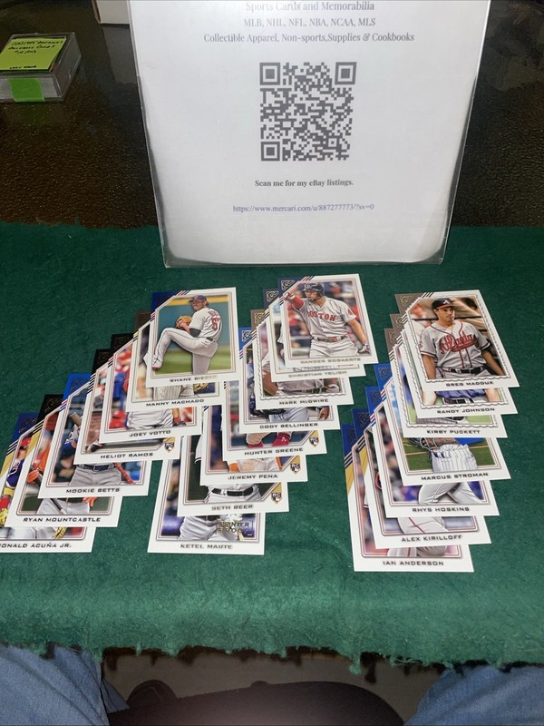 Lot of (22) different 2022 Topps Gallery Premium Baseball Cards 