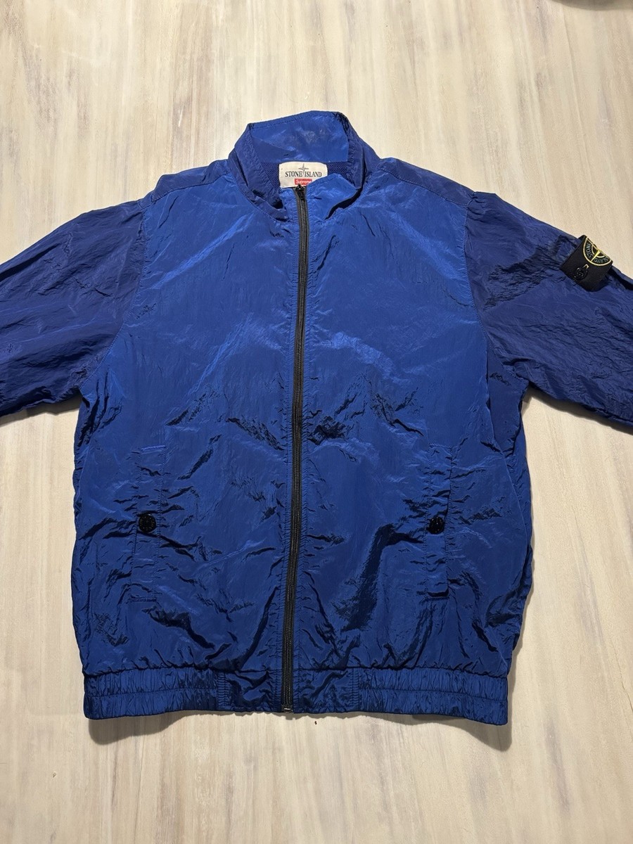 Supreme × Stone Island Nylon Metal Track Jacket 'Royal Blue' | eBay