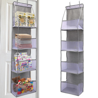 1pc 4-Layer Over-the-Door Hanging Organizer   Non-Woven Fabric Storage Rack