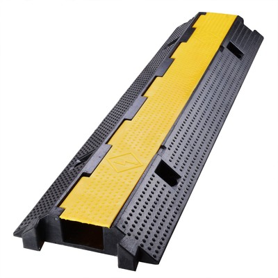 1 Channel Cable Protector Ramp Wire Cover Guard PVC Traffic Speed Bump 22000 lbs