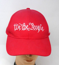We The People Red 1776 Hat Patriotic USA Freedom Cap 2A Strap Back Dad Cap