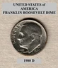 1980 D - Denver, Roosevelt 10¢ Dime "Circulated" Actual Coin Shown **FREE S&H**